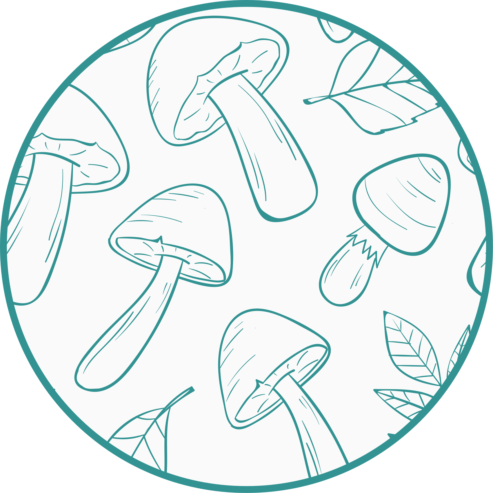 Motiv gobjega lista Naravne vinilnea preproga - TenStickers