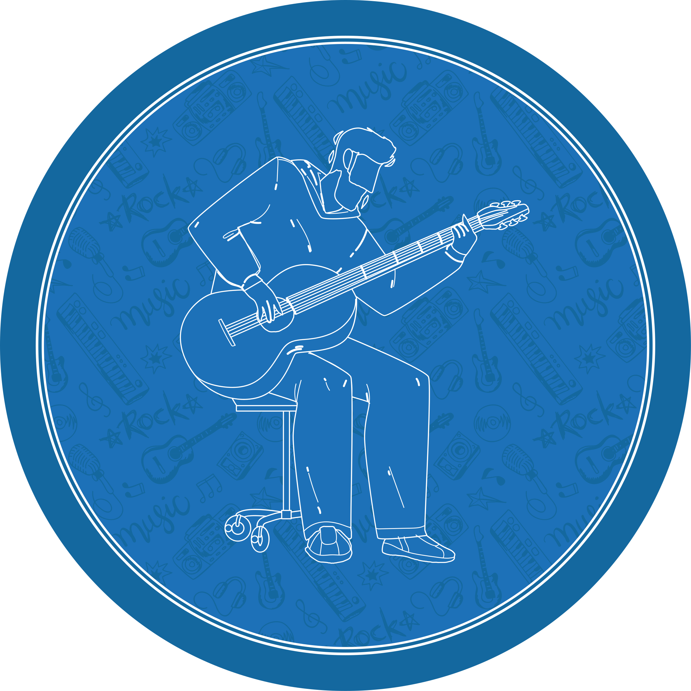 Glasbene vibracije Vinilne talne obloge z teksturo - TenStickers