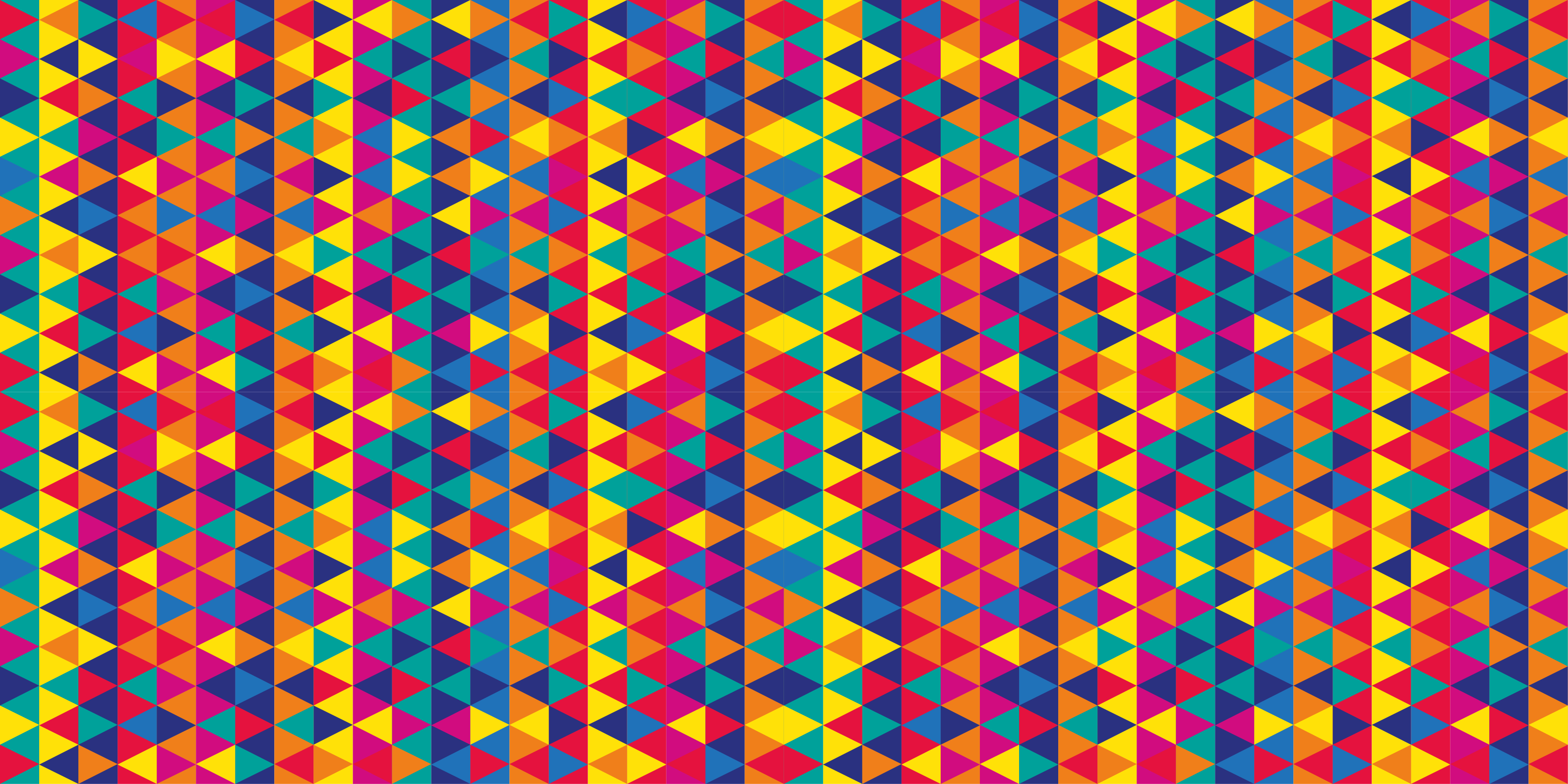 Colorful triangles pattern vinilne preproge - TenStickers