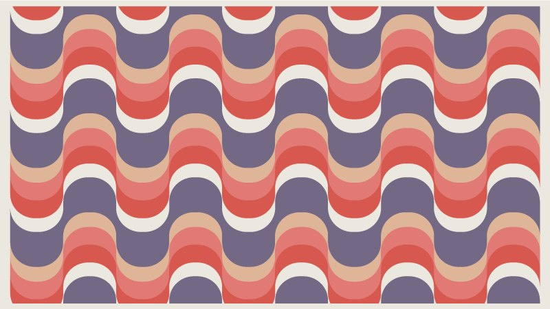 Wavy color palette vinilne preproge z vzorci - TenStickers