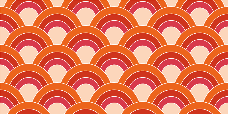 Colorful arched patterns vinilne preproge z vzorci - TenStickers