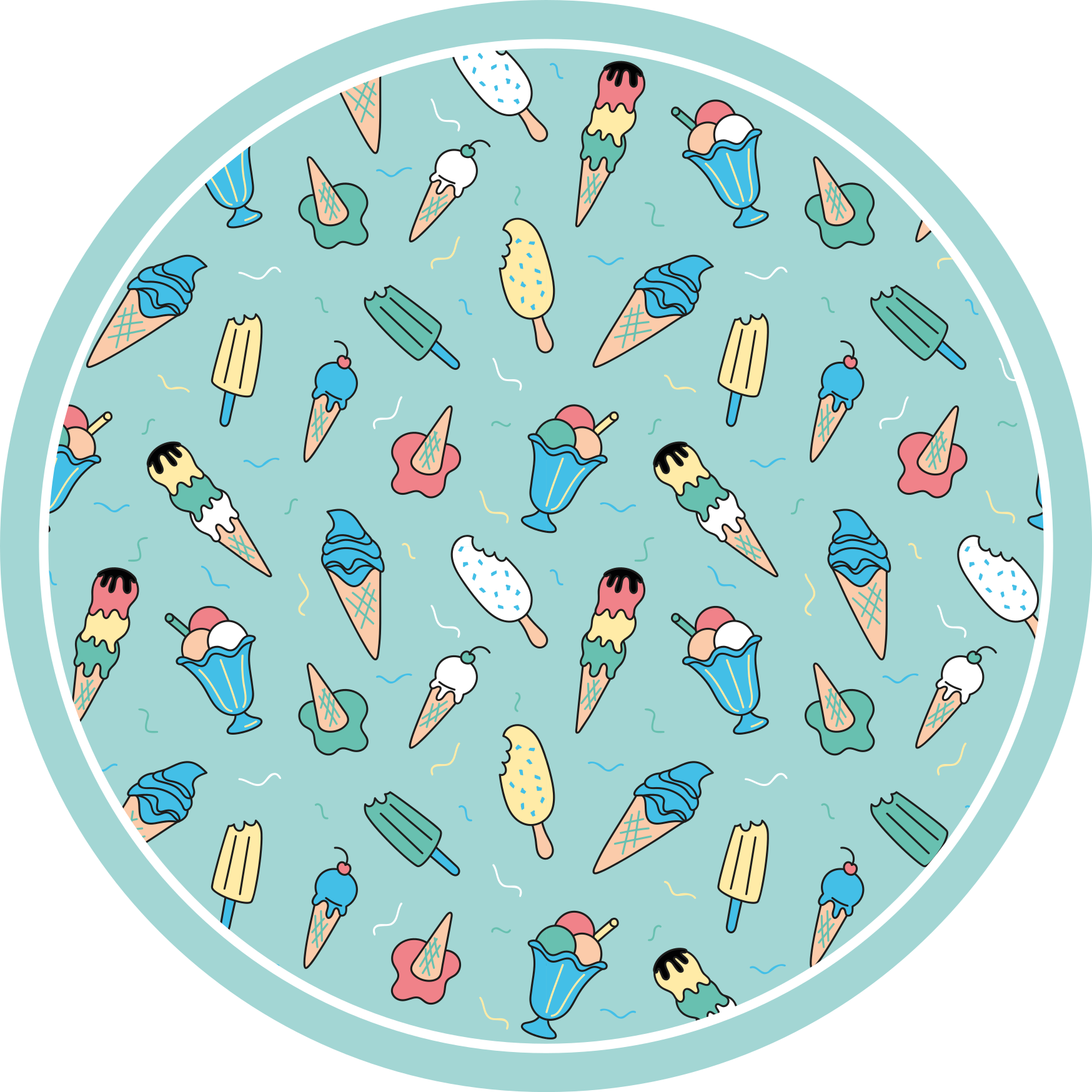 Frozen treat joy vinilne preproge v različnih vzorcih - TenStickers