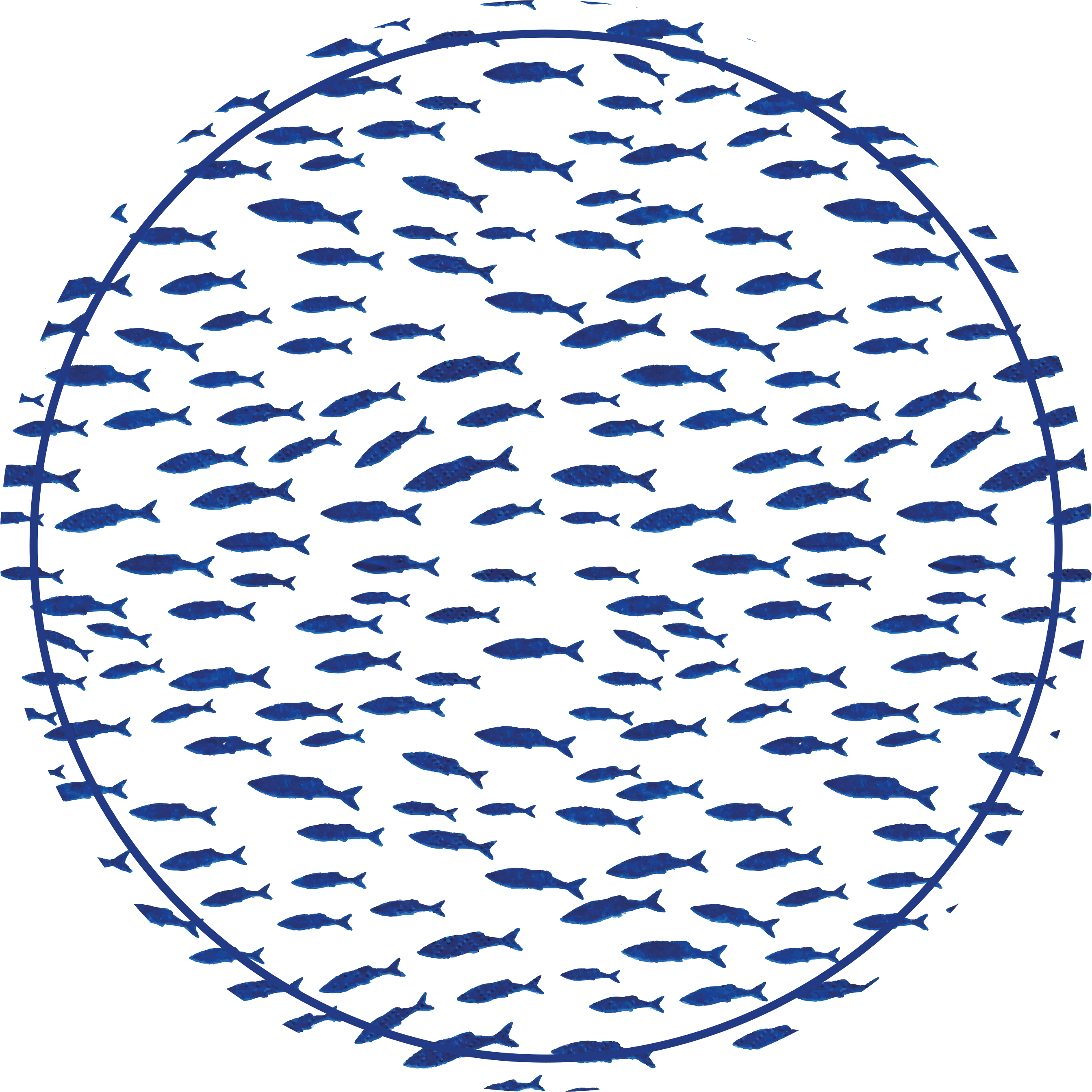 Jata rib vinilni tepih s potiskom živali - TenStickers