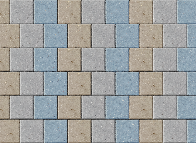 Barvna kvadratna opeka vzorec ploščice preproga - TenStickers