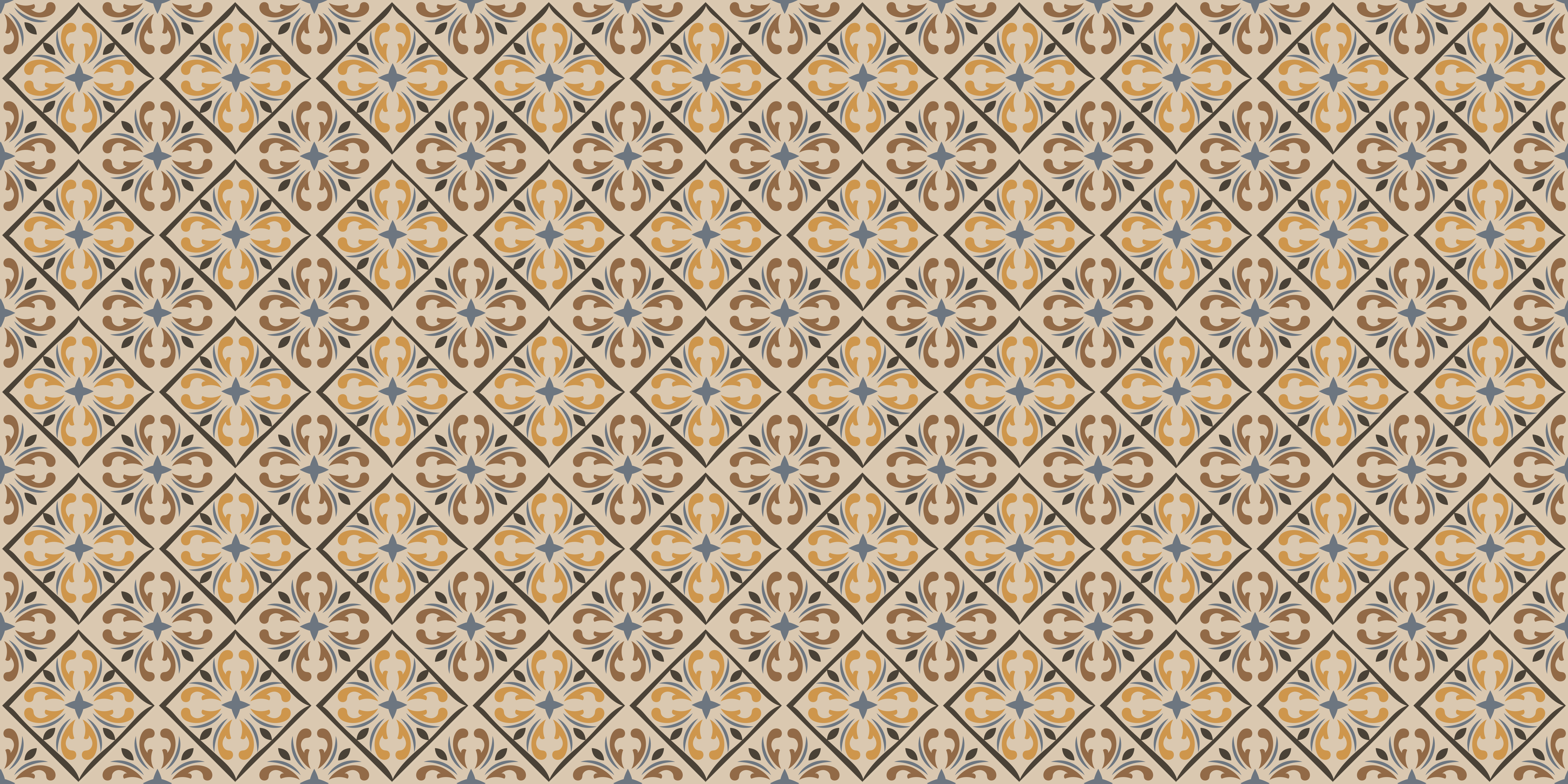 Elegant pattern tiles vinilna talna obloga - TenStickers