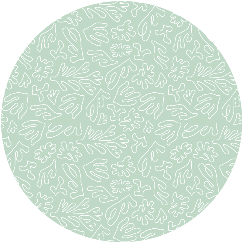 Leafy patterns naravne vinilne preproge - TenStickers
