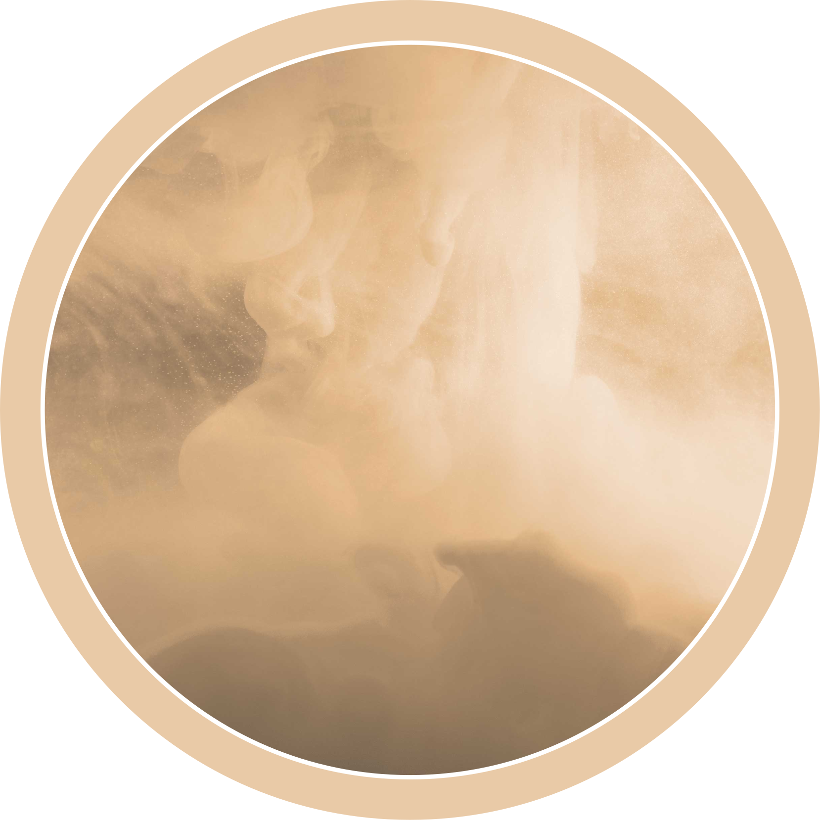 Mehki kremni valovi Vinilna preproga za kopalnico - TenStickers