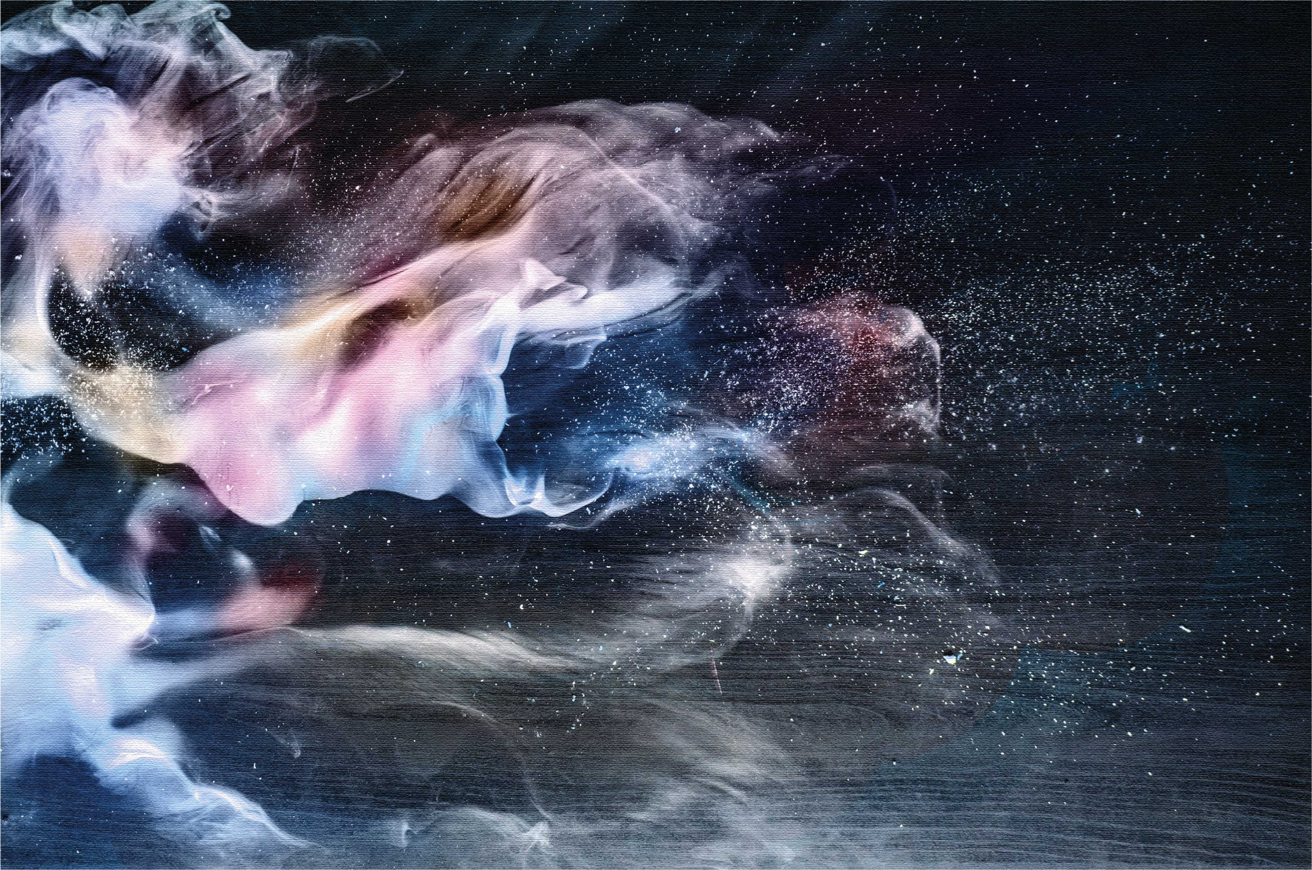 Kozmični dimni vrtinci Vinilna preproga za najstnike - TenStickers