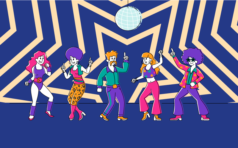 Ljudje plešejo v spalni preprogi nočnega kluba - TenStickers