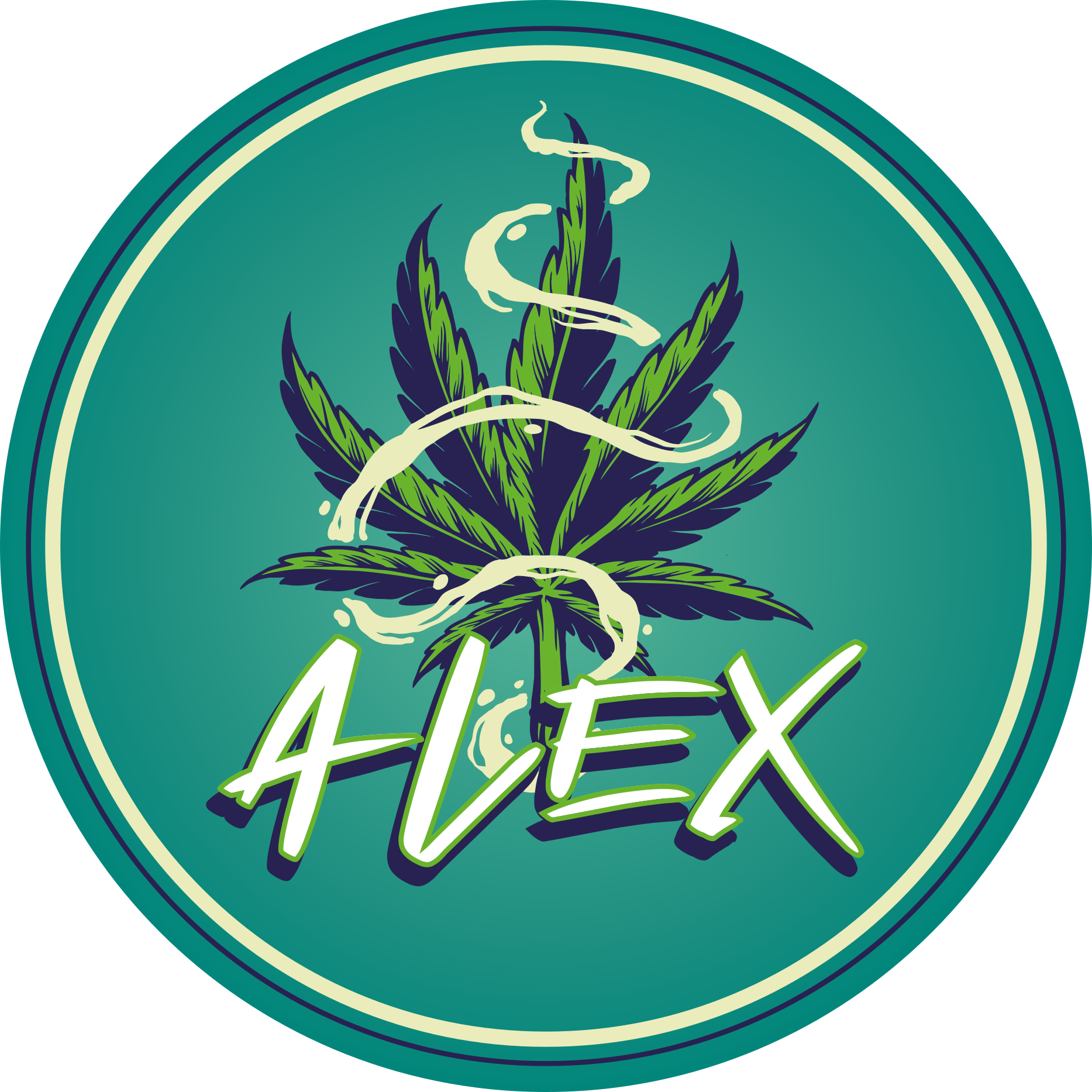 Krog imen Vinilna preproga za najstnike - TenStickers