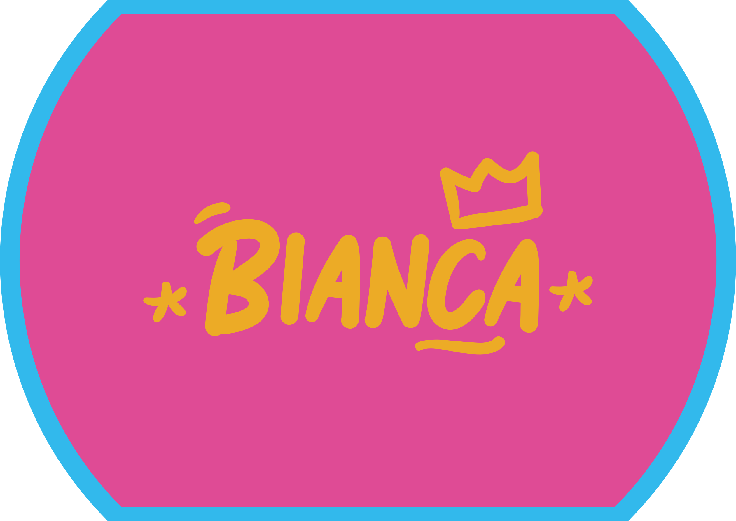 Vinilna preproga z imeni in modrim robom - TenStickers