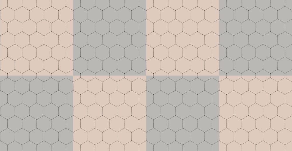 Elegant hexagonal vinilne preproge z vzorci - TenStickers