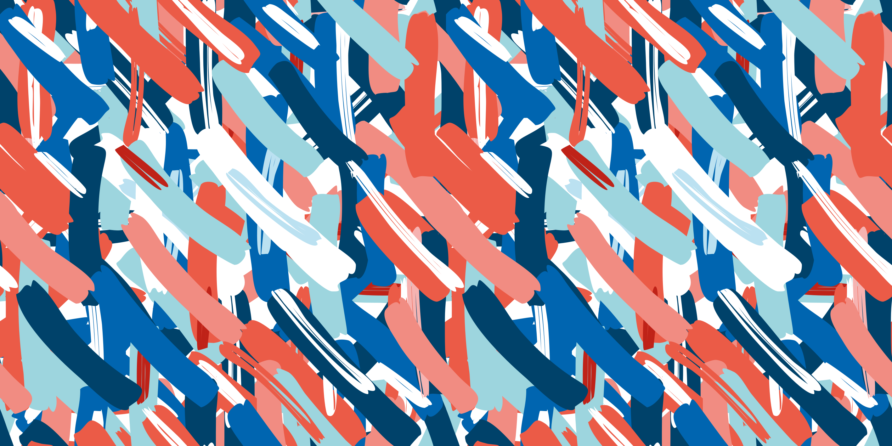 Colorful brushstrokes sodobne vinilne preproge - TenStickers