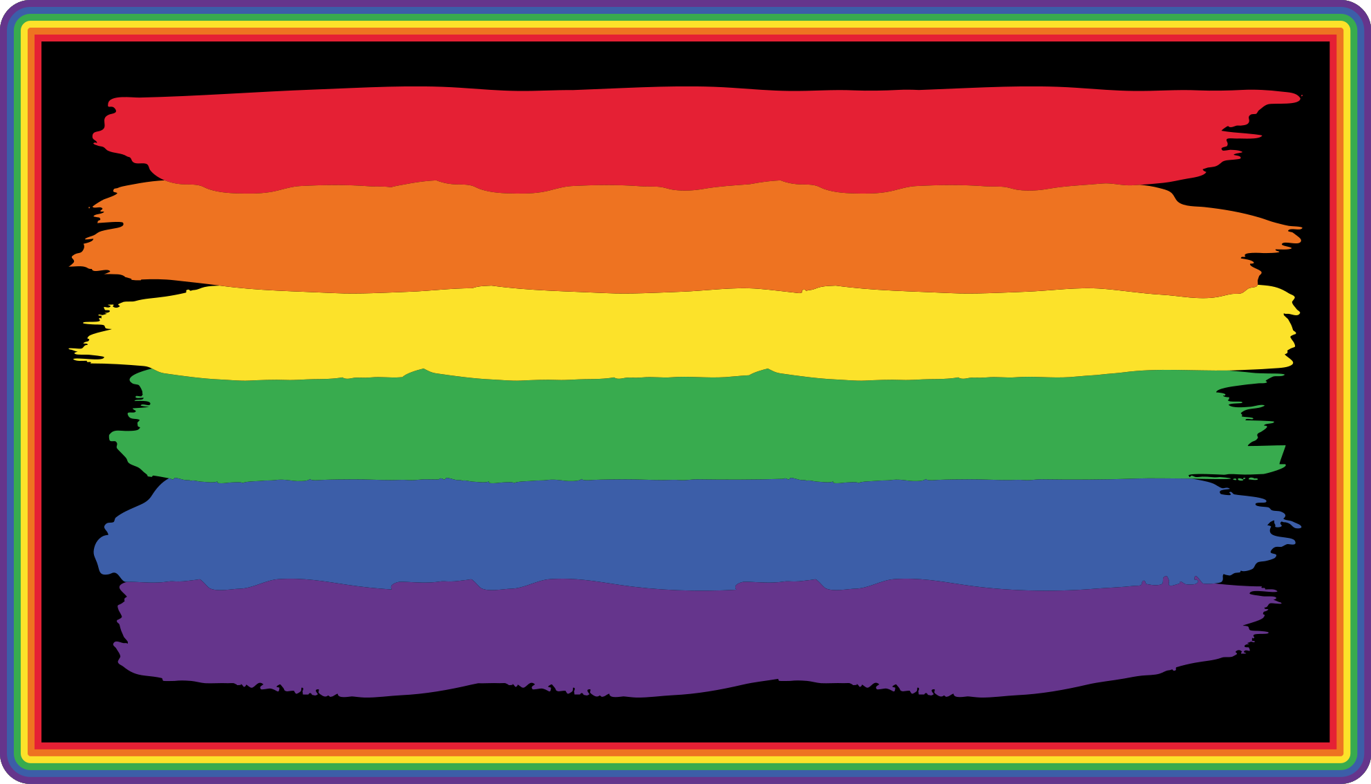 Pisane mavrične črte Vinilna preproga s črtami - TenStickers