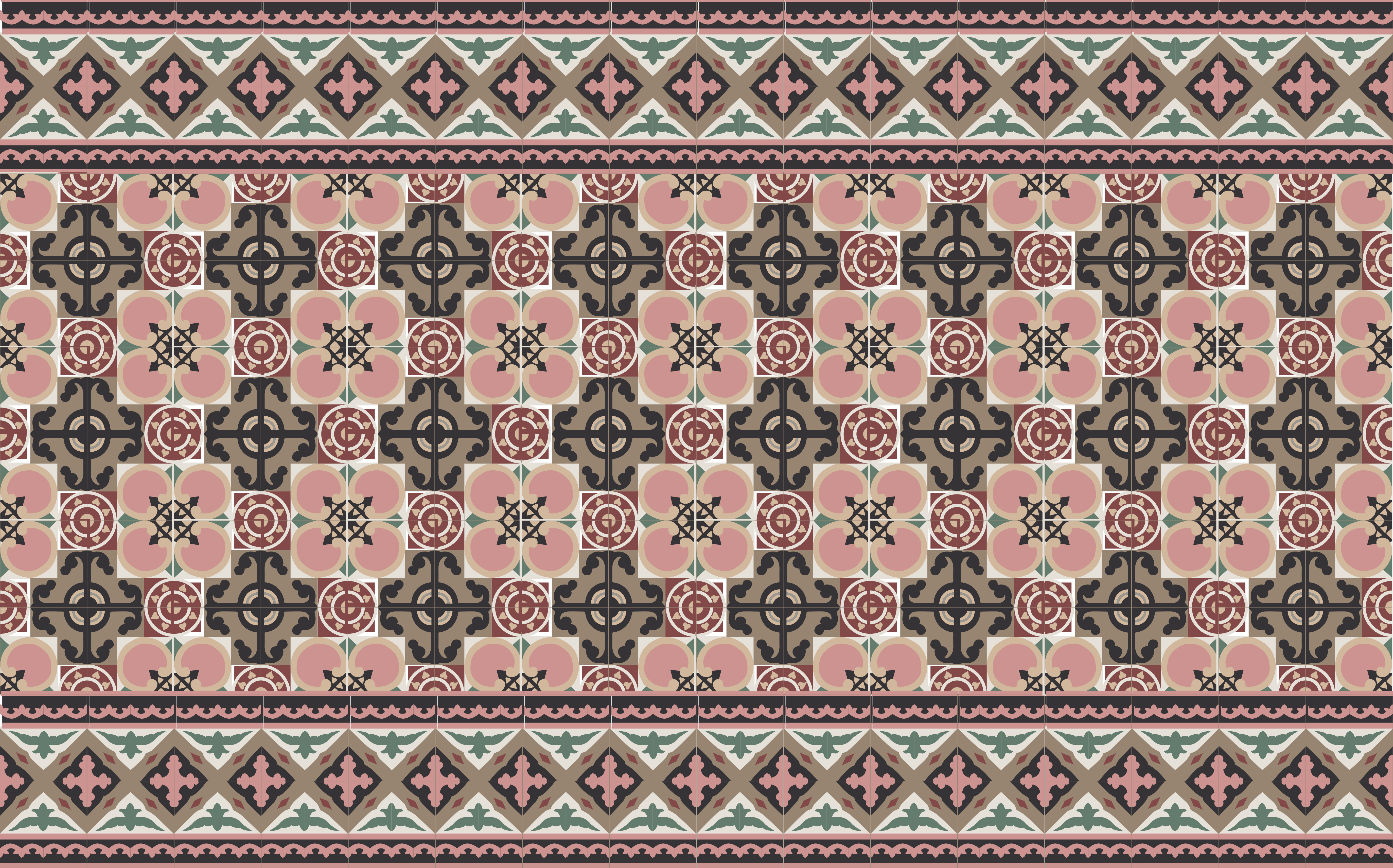 Toledo ploščice vinil preproga - TenStickers