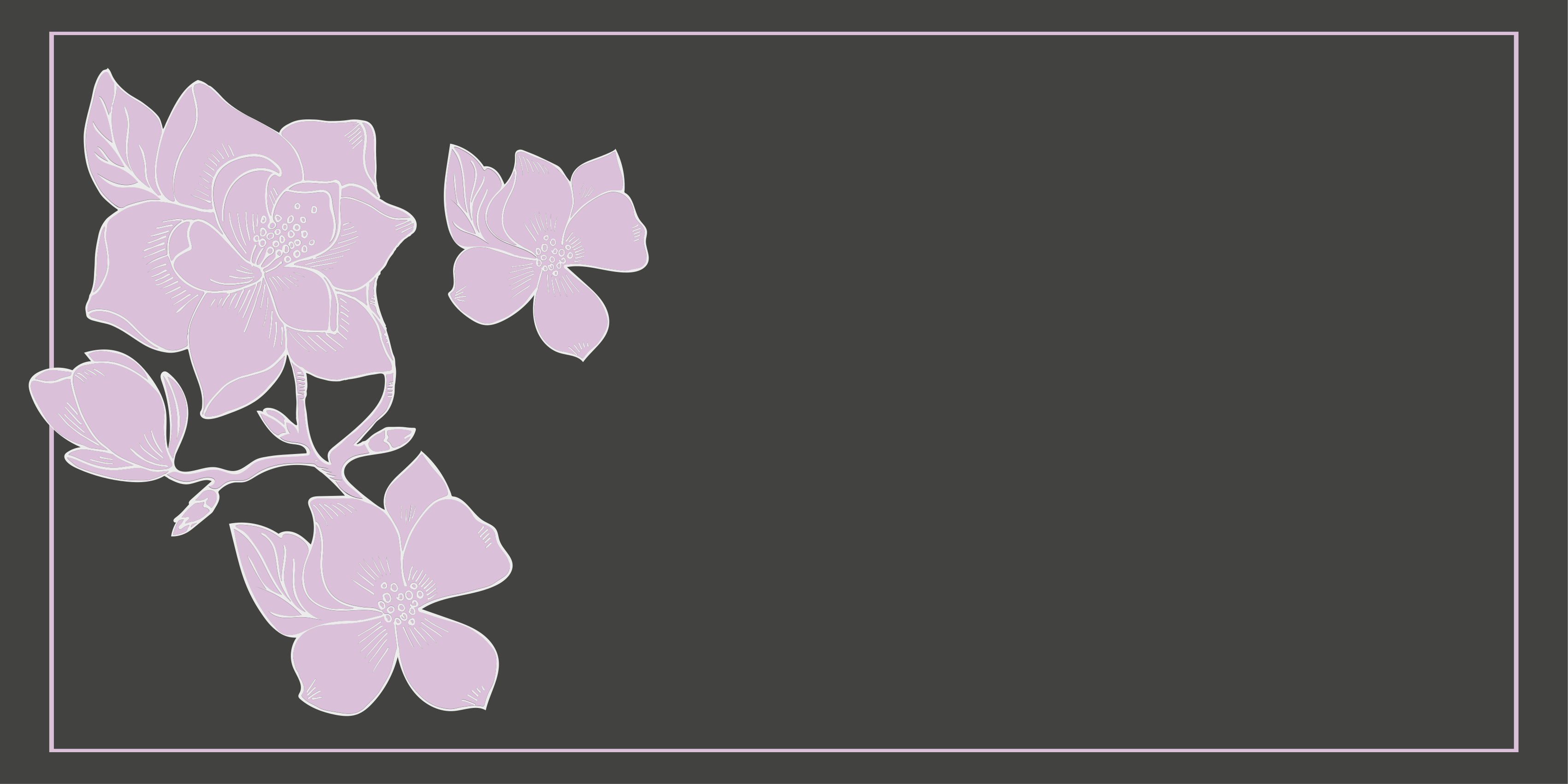 Roza aranžma cvetlična vinilna preproga - TenStickers