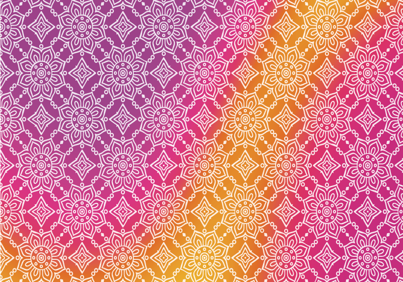 Eleganten preliv Vinilna preproga mandala - TenStickers