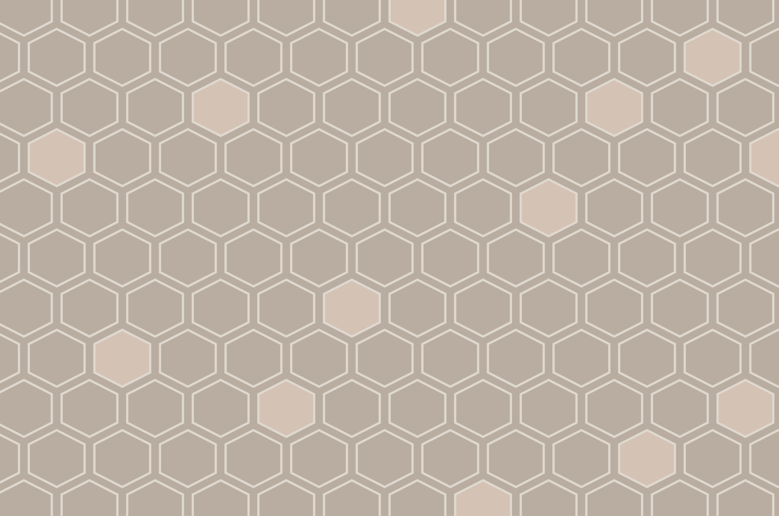 Hexagon beige motif vinilne preproge z vzorci - TenStickers