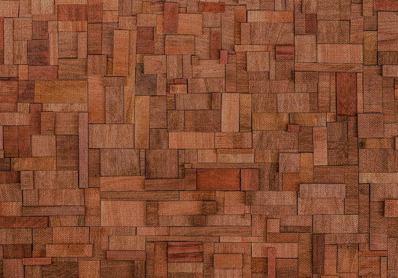 Imitacija lesenih opek vinilna preproga z lesenim učinkom - TenStickers