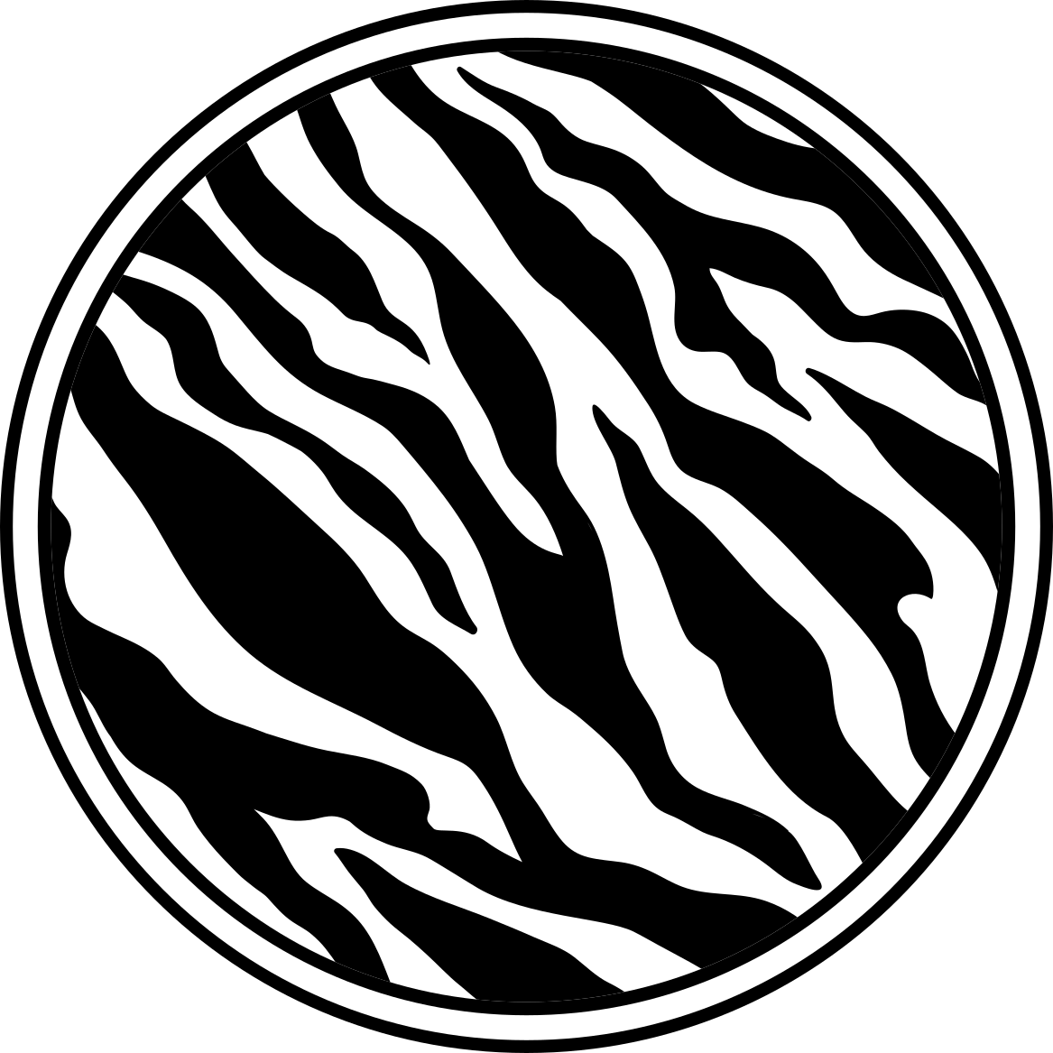 Chic zebra lines vinilni tepih z živalskim potiskom - TenStickers