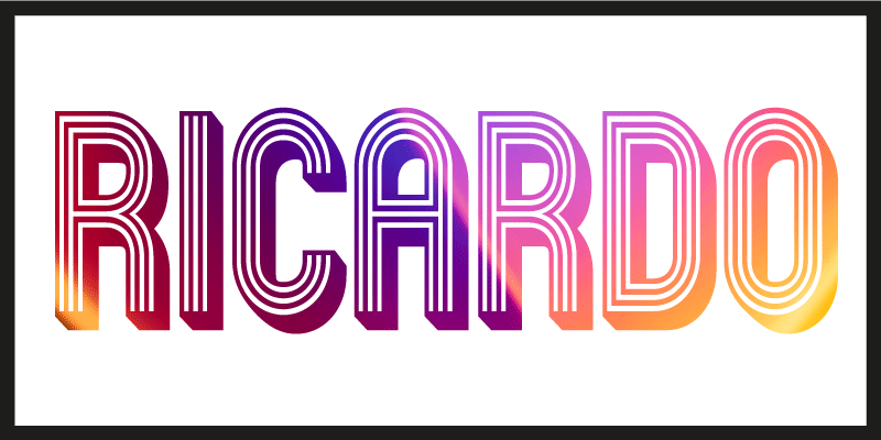 Ime po meri neon Vinilna preproga za najstnike - TenStickers