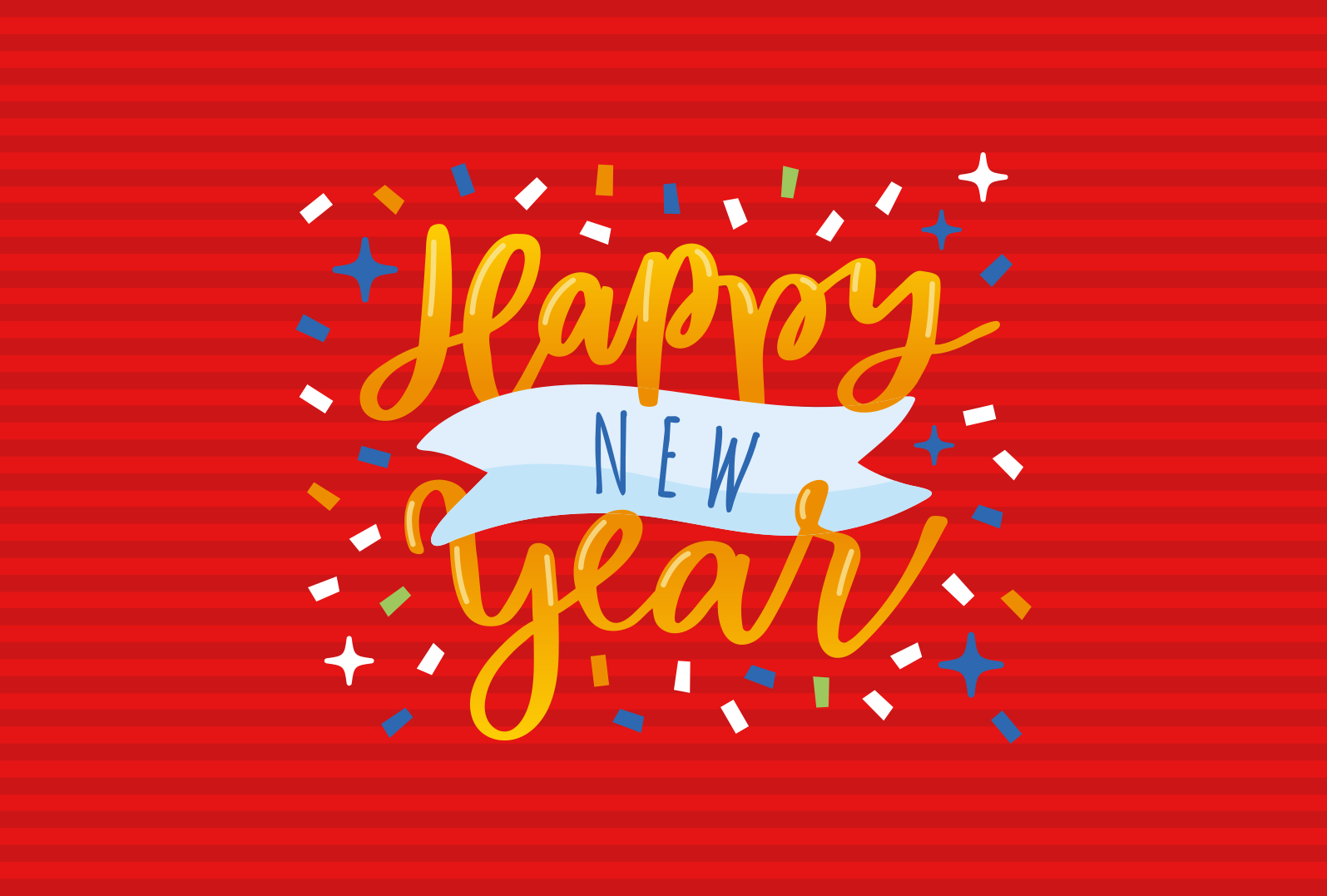 Praznovanje novega leta Božična vinilna preproga - TenStickers