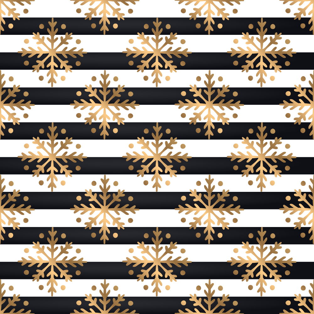 Eleganten vzorec snežinke Božična vinilna preproga - TenStickers