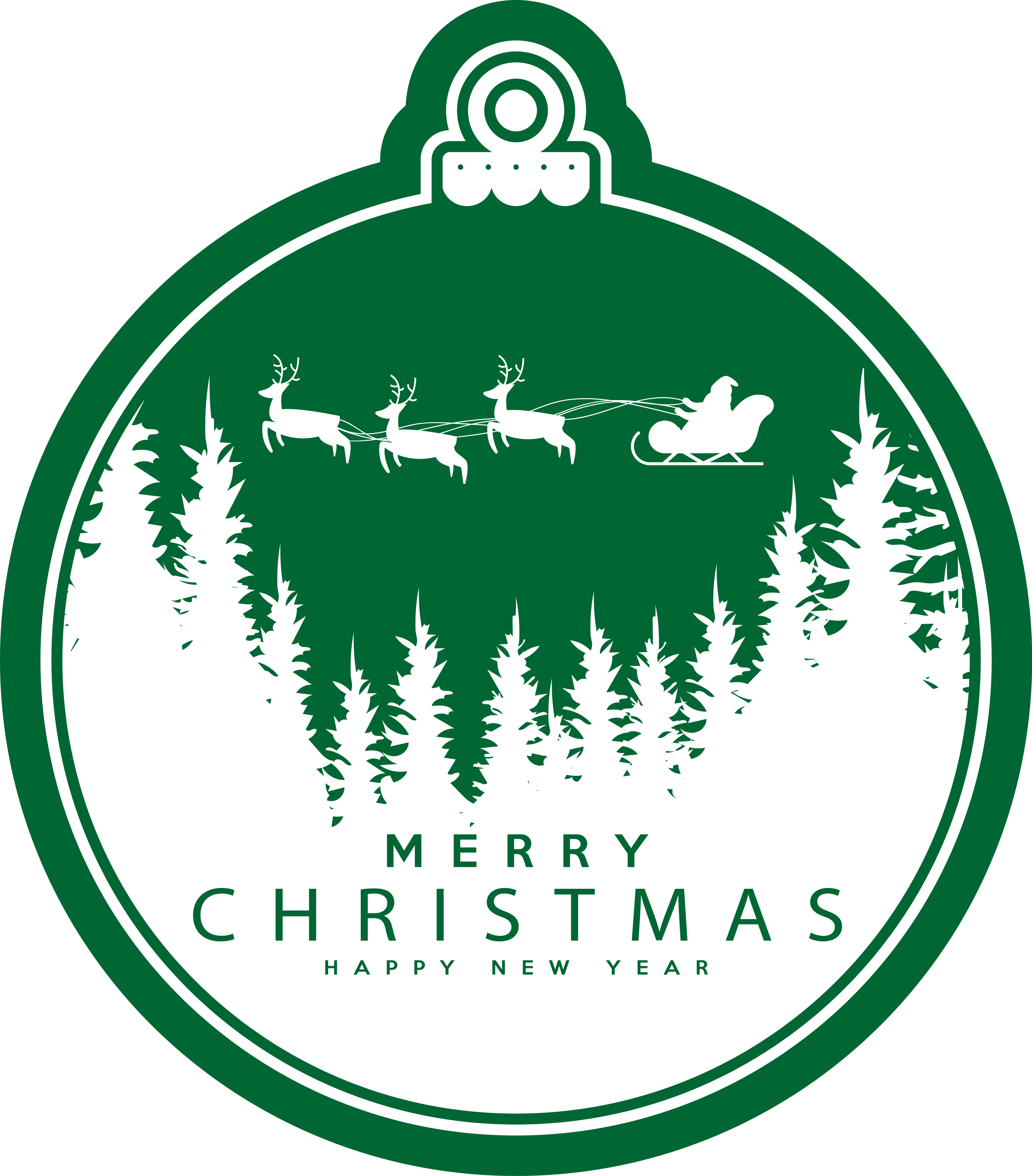 Vožnja s sanmi Božična vinilna preproga - TenStickers