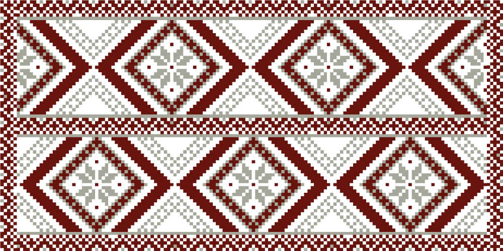 Zapleteni geometrijski vzorci Vinilna mozaik preproga - TenStickers