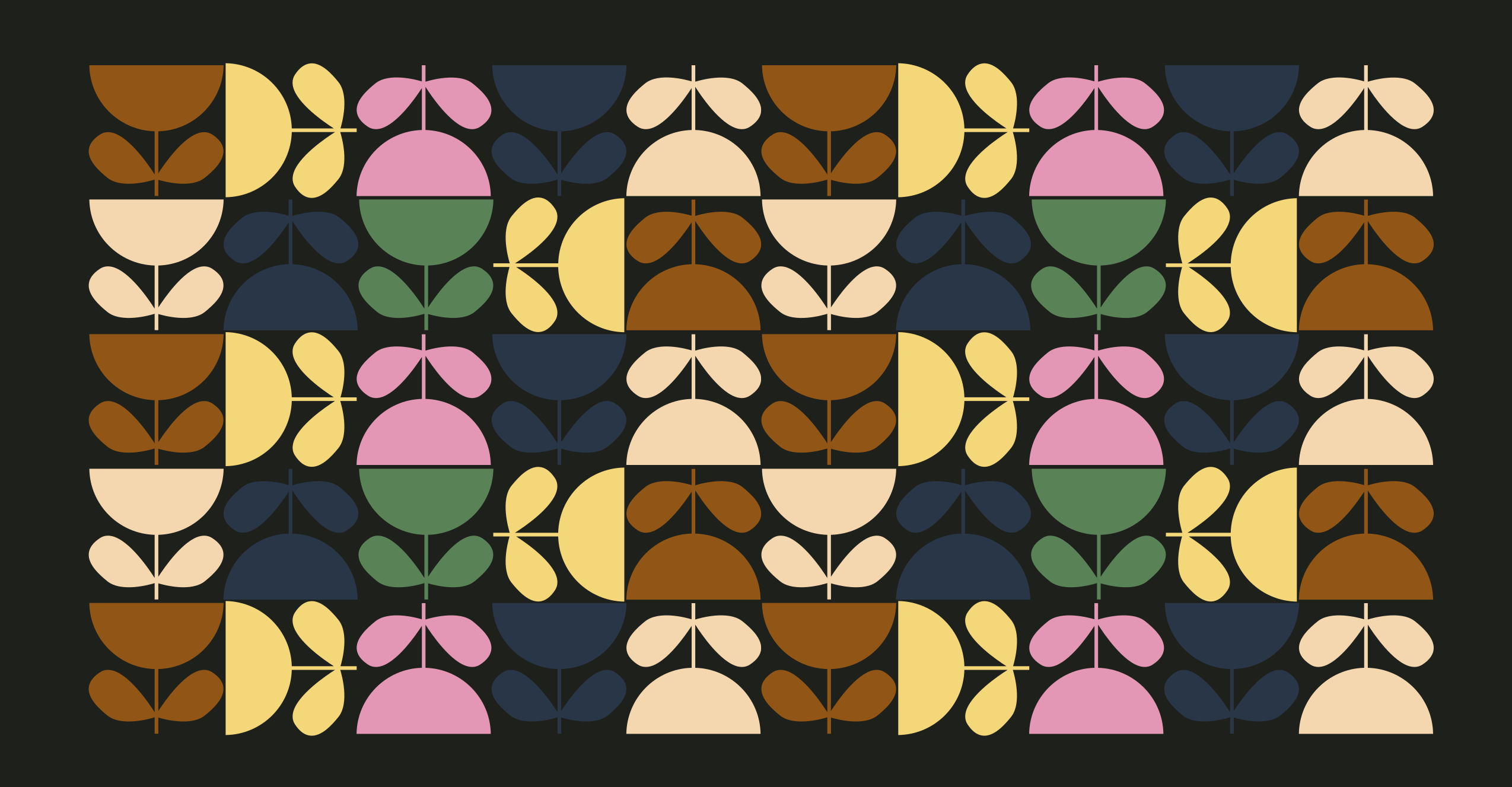 Vibrant leaf motifs vinilna talna obloga ploščice - TenStickers