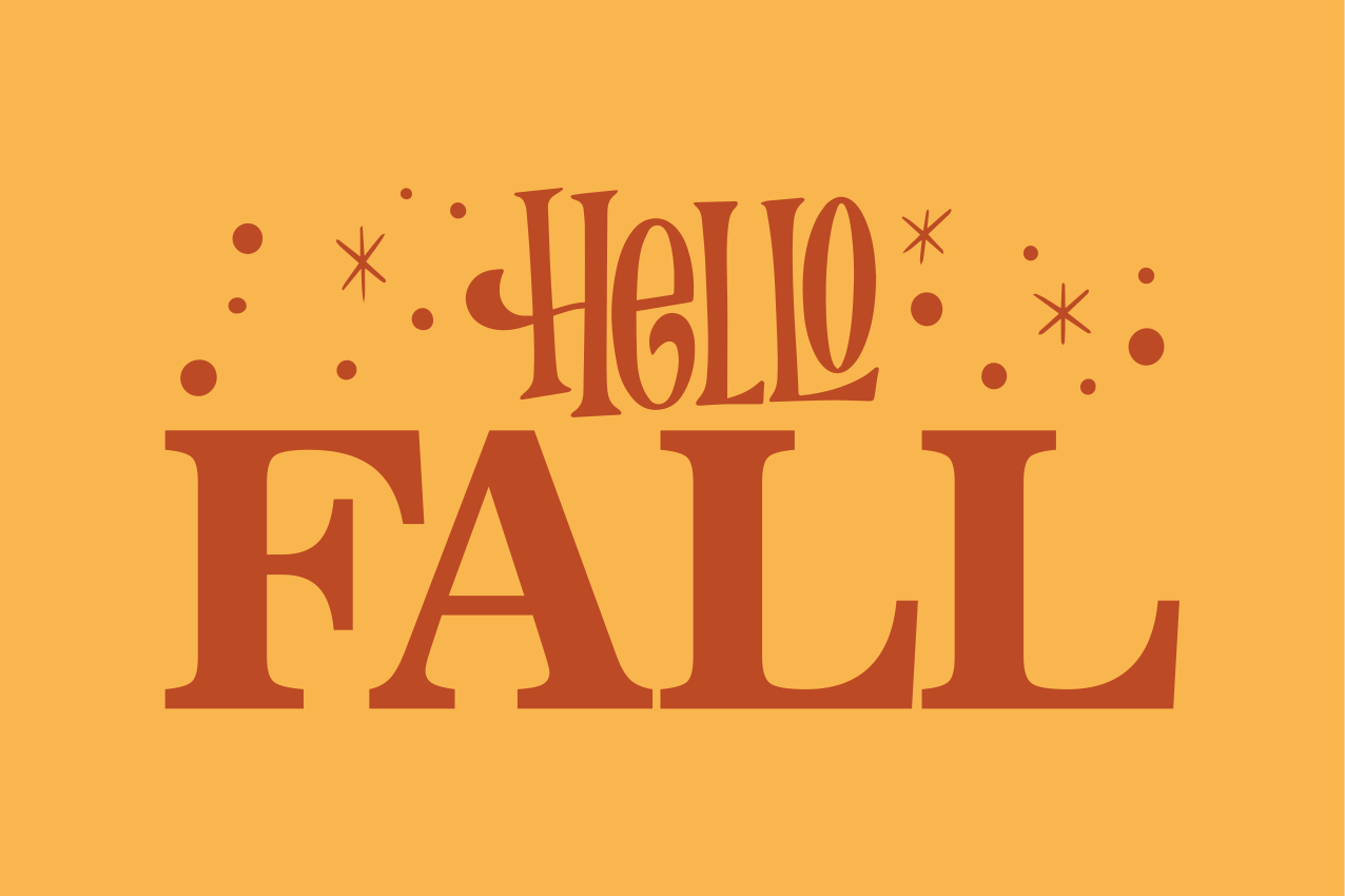 Pozdravljeni, jesenski napisi, oblikovanje vhodnih hodnikov - TenStickers