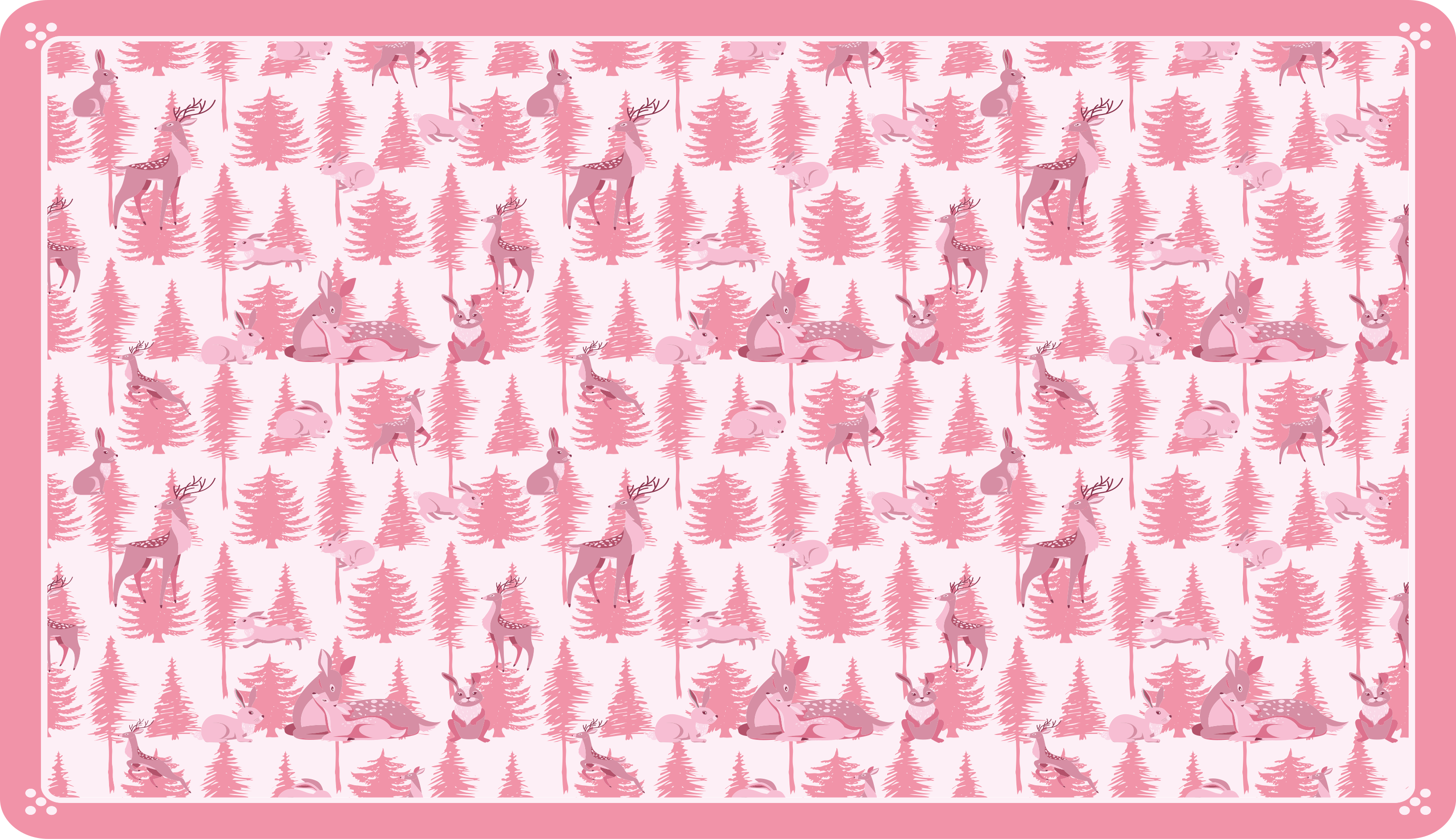 Igriv gozdni prizor Vinilna preproga za dojenčke - TenStickers