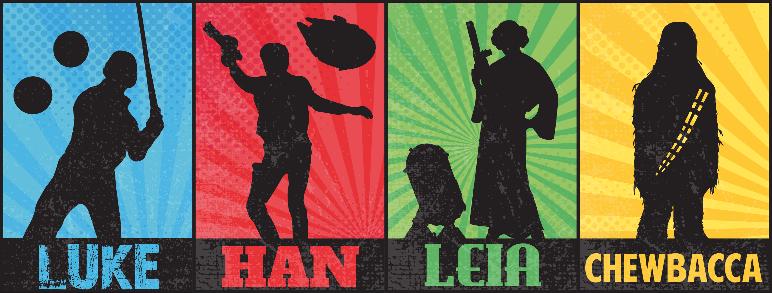 Stripovski filmski liki najstniška vinilna preproga - TenStickers