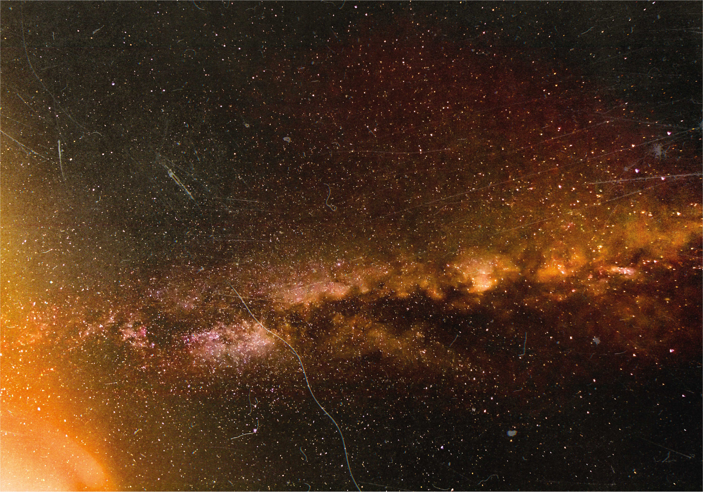 Pogled na kozmično galaksijo vinilna preproga s zvezdami - TenStickers