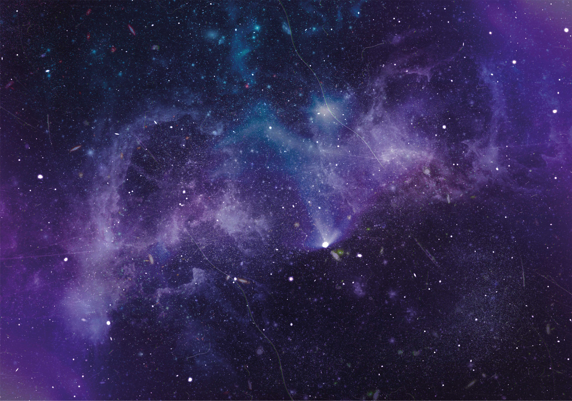 Prizor kozmične galaksije vinilna preproga s zvezdami - TenStickers