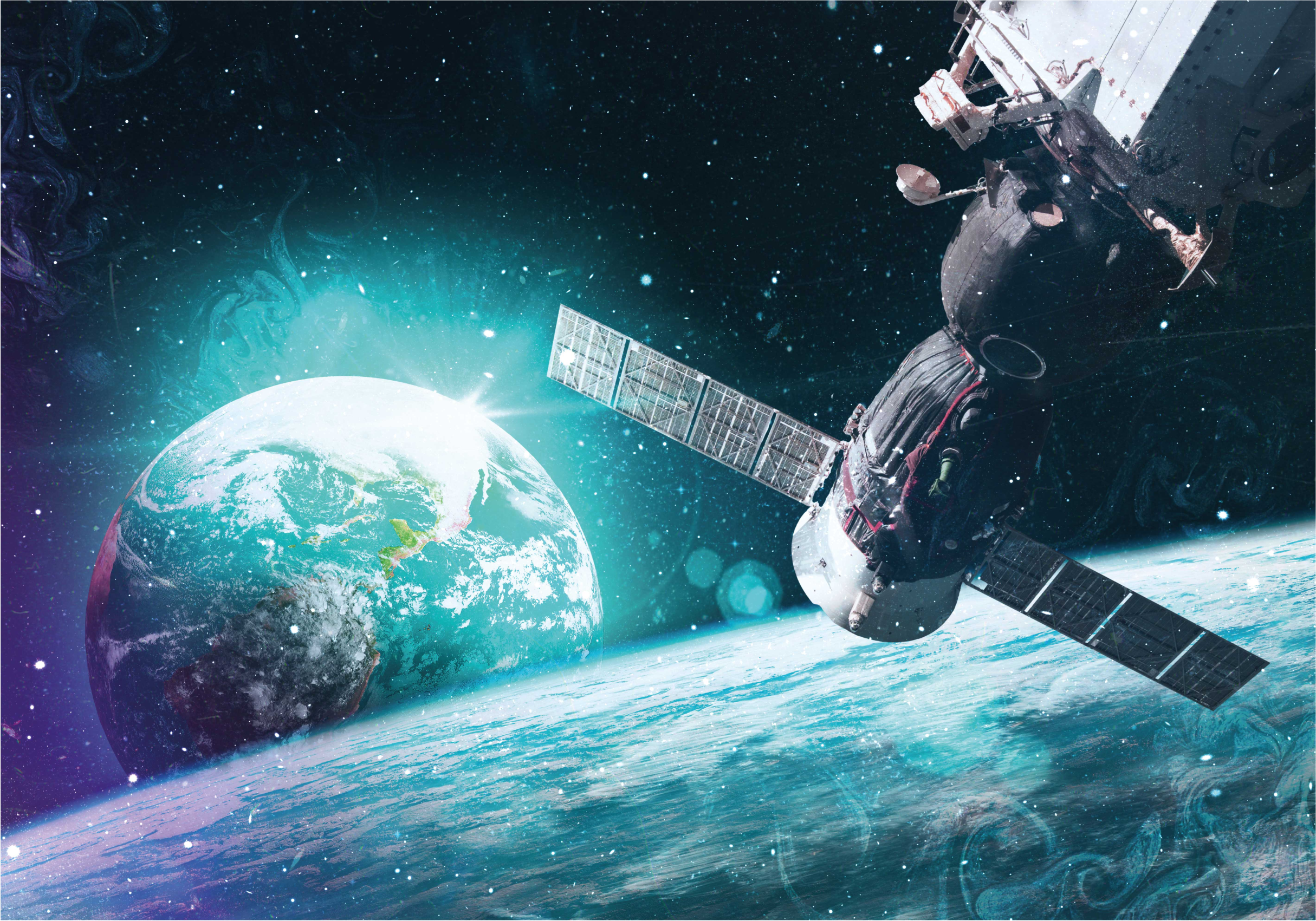 Galactic journey exploration vinilna preproga z zvezdami - TenStickers