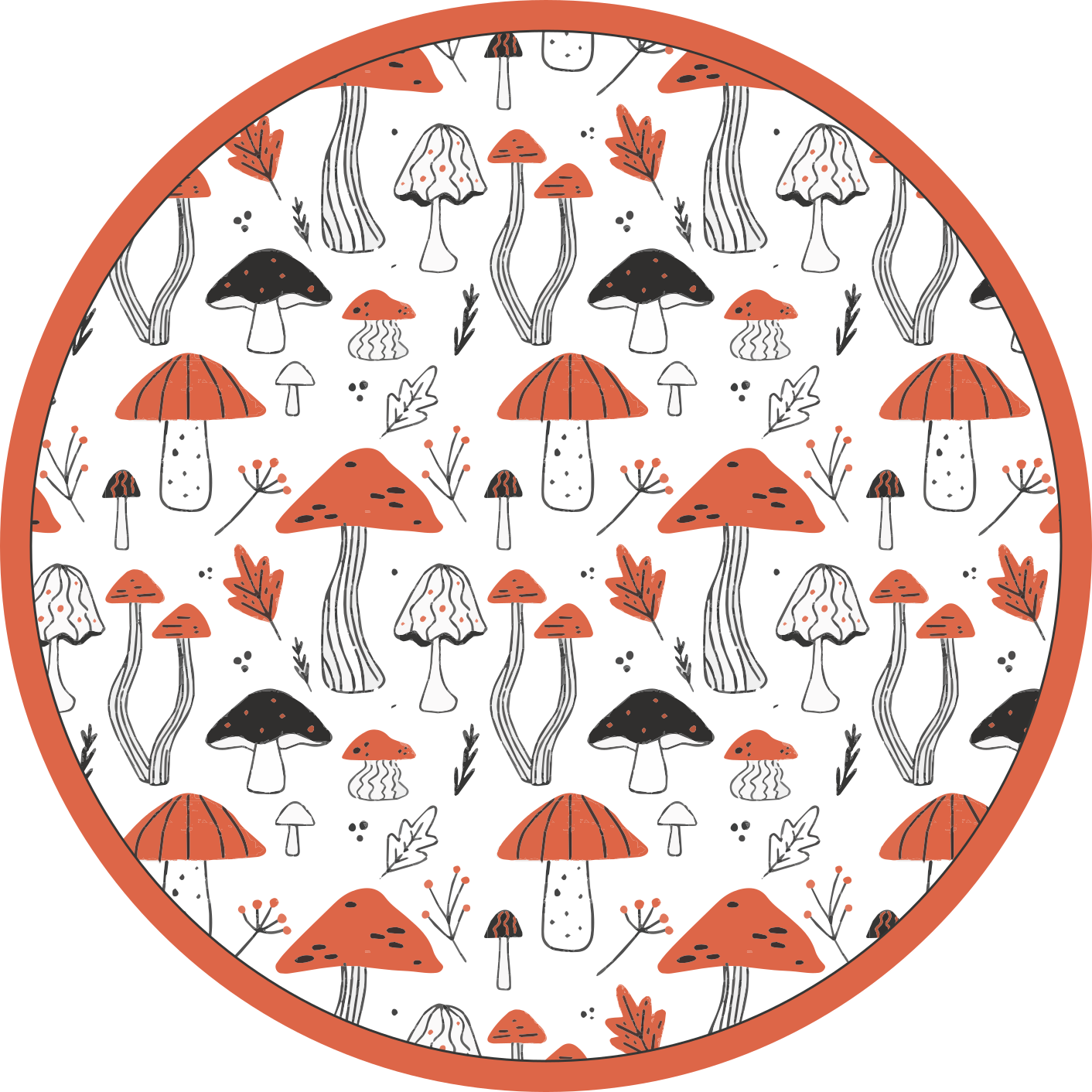 Mushroom fantasy realm naravna vinilna preproga - TenStickers