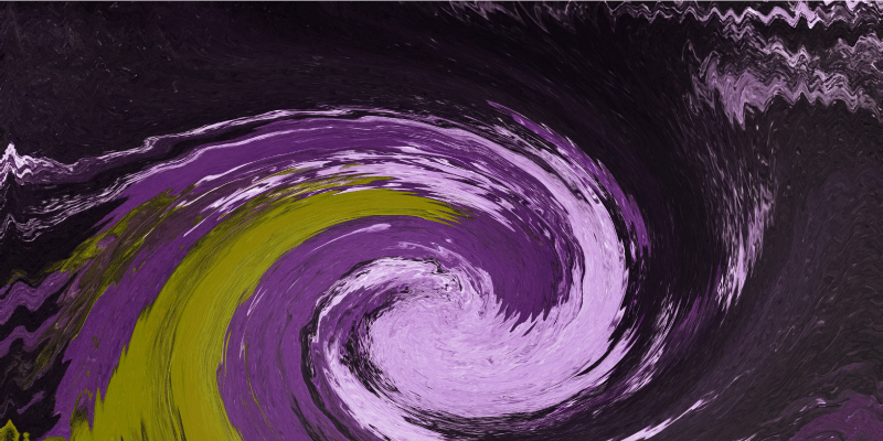 Spiralni barvni tokovi Vinilna preproga za najstnike - TenStickers