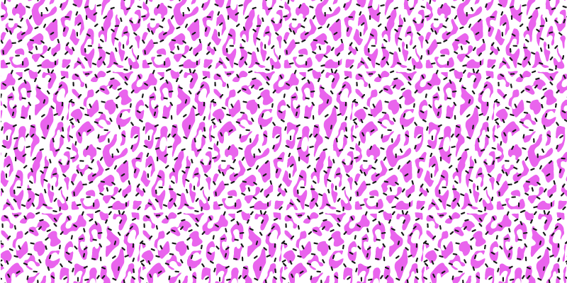 Fuchsia leopard pattern vinilni tepih s potiskom živali - TenStickers