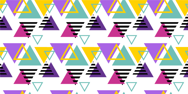 Colorful triangle arrangement vinilne preproge - TenStickers