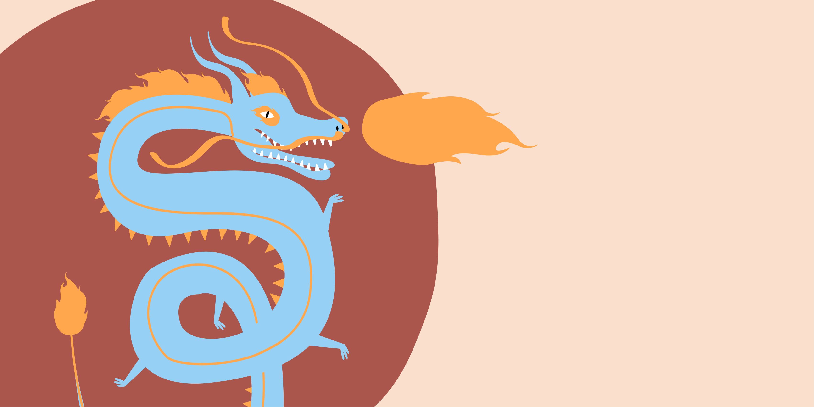 Zmajev duh Etnične vinilna preproga - TenStickers