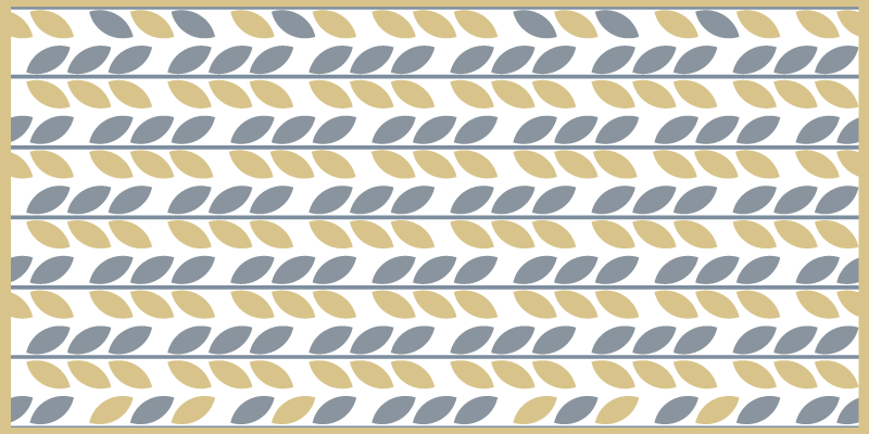 Listnati vzorec črt Naravne vinilnea preproga - TenStickers