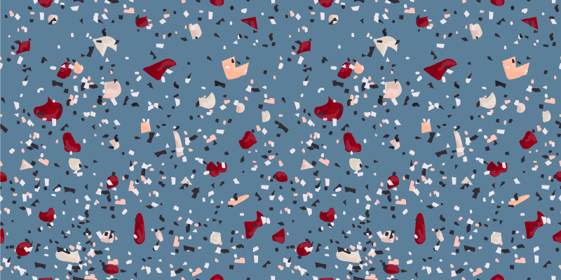 Bold colorful shapes vinilne talne obloge z teksturo - TenStickers