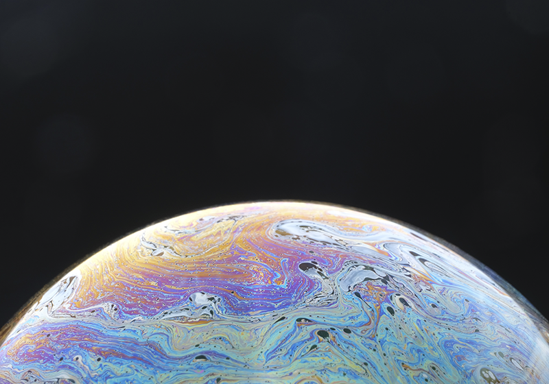 Kozmična barvna krogla Vinilna preproga za dnevno sobo - TenStickers