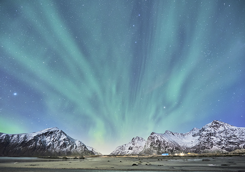 Northern lights beauty naravne vinilne preproge - TenStickers