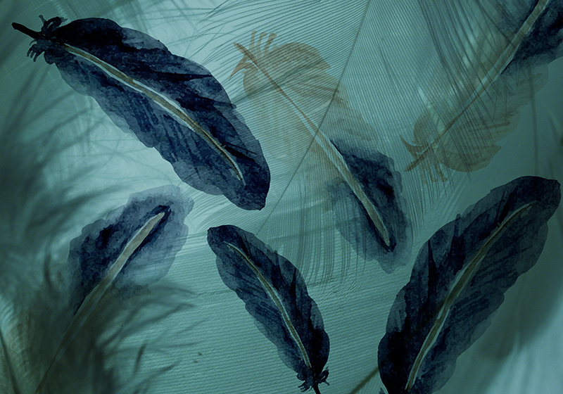 Listnata tropska oaza Naravne vinilnea preproga - TenStickers