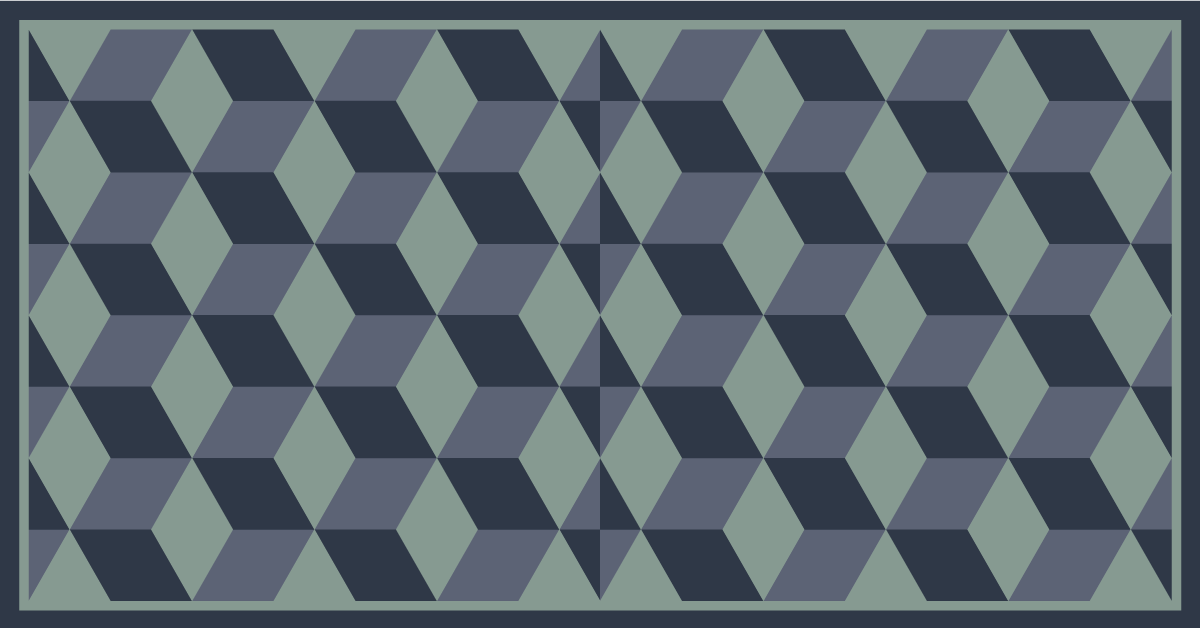 Cubic pattern play vinilne preproge z geometrijskimi vzorci - TenStickers