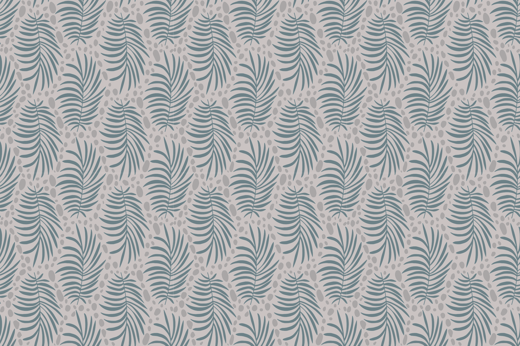 Listnato zelen motiv Naravne vinilnea preproga - TenStickers