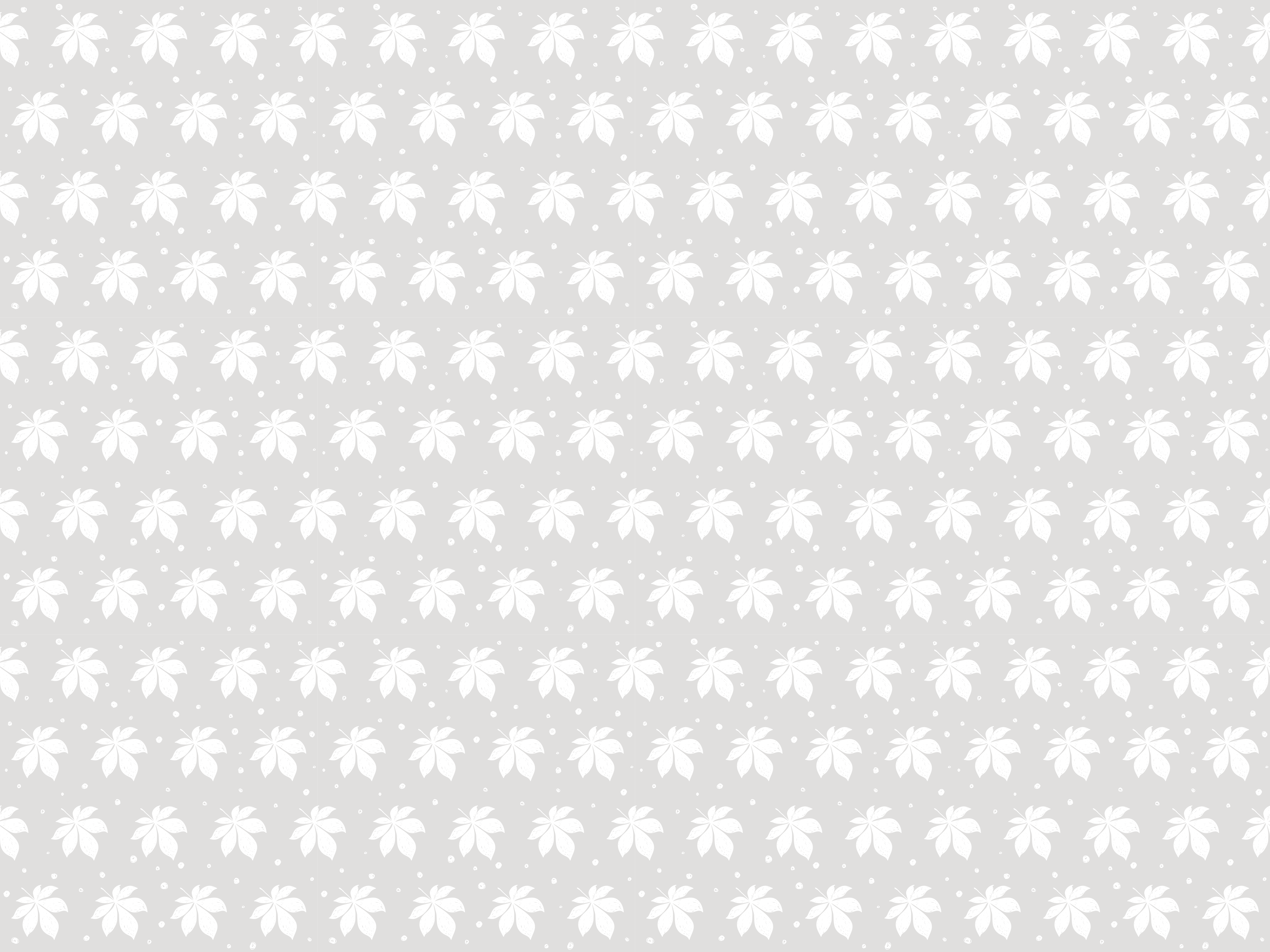 Nežen botanični element cvetlična vinilna preproga - TenStickers