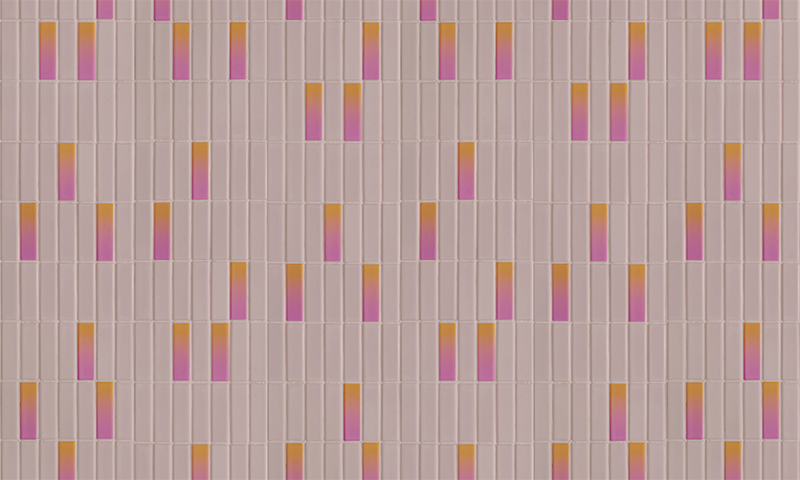 Pink gradient blocks vinilna talna obloga ploščice - TenStickers
